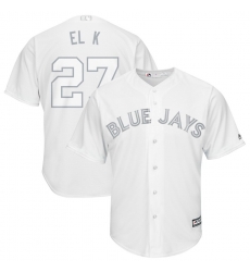 Blue Jays 27 Vladimir Guerrero Jr. El K White 2019 Players Weekend Player Jersey Blue Jays 27 Vladimir Guerrero Jr. El K White 2019 Players Weekend Player Jersey