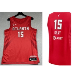 WNBA Atlanta 15 Gary Red Jersey