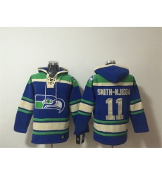 Men Seattle Seahawks 11 Jaxon Smith Njigba Royal Ageless Must Have Lace Up Pullover Hoodie Men Seattle Seahawks 11 Jaxon Smith Njigba Royal Ageless Must Have Lace Up Pullover Hoodie