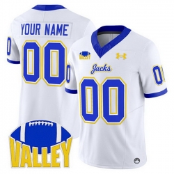 Men South Dakota State Jackrabbits Active Player Custom White 2025 F U S E  Vapor Limited Stitched Football Jersey