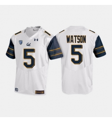 California Golden Bears Tre Watson College Football White Jersey California Golden Bears Tre Watson College Football White Jersey