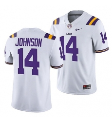 Lsu Tigers Max Johnson White College Football Men Jersey Lsu Tigers Max Johnson White College Football Men Jersey