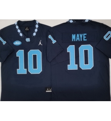 Men North Carolina Tar Heels #10 Drake Maye Navy Stitched NCAA Jersey Men North Carolina Tar Heels #10 Drake Maye Navy Stitched NCAA Jersey
