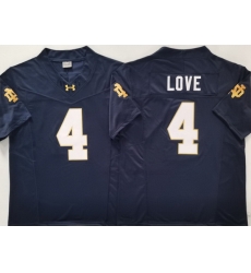 Men Notre Dame Fighting Irish #4 Love Navy Stitched NCAA Jersey Men Notre Dame Fighting Irish #4 Love Navy Stitched NCAA Jersey
