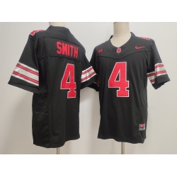 Men Ohio State Buckeyes  4 Jeremiah Smith Black F U S E  Limited Stitched Jersey