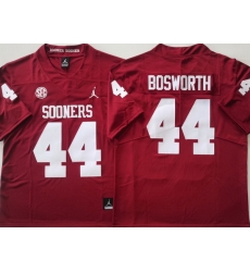 Men Oklahoma Sooners Red #44 Brian BOSWORTH Stitched NCAA Jersey