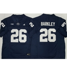 Men Penn State Nittany Lions  26 Saquon Barkley Navy F U S E  Stitched Jersey