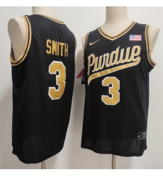Men Purdue Boilermakers  3 Braden Smith Black 2026 Vapor Limited Stitched Football Jersey
