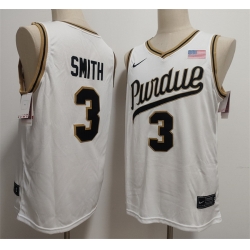 Men Purdue Boilermakers  3 Braden Smith White 2026 Vapor Limited Stitched Football Jersey