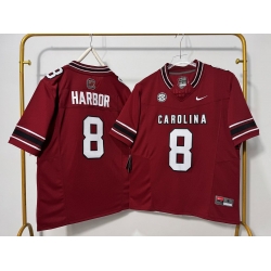 Men South Carolina Gamecocks 8 Nyck Harbor Red F U S E Stitched Jersey
