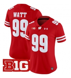 Women Wisconsin Badgers 99 J J Watt Red 2024 Vapor Limited Jersey All Stitched Women Wisconsin Badgers 99 J J Watt Red 2024 Vapor Limited Jersey All Stitched