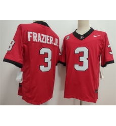 Georgia Bulldogs  3 Nate Frazier Red 2026 F U S E  Stitched Jersey