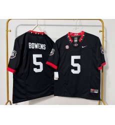 Men Georgia Bulldogs 5 Chauncey Bowens Black F U S E Stitched Jersey Men Georgia Bulldogs 5 Chauncey Bowens Black F U S E Stitched Jersey