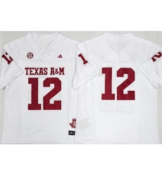 Men Texas A 26M Aggies Lions 12 Premier Strategy White 2025 F U S E Stitched Jersey Men Texas A 26M Aggies Lions 12 Premier Strategy White 2025 F U S E Stitched Jersey