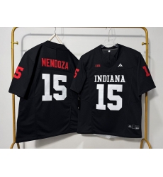 Men West Virginia Mountaineers 15 Fernando Mendoza Black F U S E Stitched Jersey