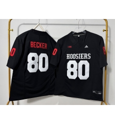 Men West Virginia Mountaineers 80 Charlie Becker Black F U S E Stitched Jersey