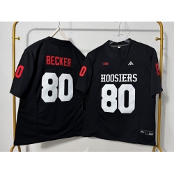 Men West Virginia Mountaineers 80 Charlie Becker Black F U S E Stitched Jersey