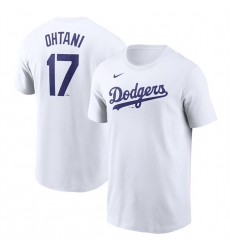 Men Los Angeles Dodgers 17 Shohei Ohtani White 2024 Fuse Name Number T Shirt Men Los Angeles Dodgers 17 Shohei Ohtani White 2024 Fuse Name Number T Shirt