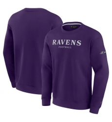 Men Fanatics Purple Baltimore Ravens Elements Unlimited Fleece Pullover Sweatshirt Men Fanatics Purple Baltimore Ravens Elements Unlimited Fleece Pullover Sweatshirt