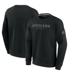 Men Fanatics Black Pittsburgh Steelers Elements Unlimited Fleece Pullover Sweatshirt Men Fanatics Black Pittsburgh Steelers Elements Unlimited Fleece Pullover Sweatshirt