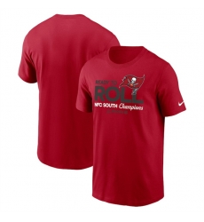 Men Tampa Bay Buccaneers Red 2024 NFC South Champions Locker Room Trophy Collection T Shirt Men Tampa Bay Buccaneers Red 2024 NFC South Champions Locker Room Trophy Collection T Shirt