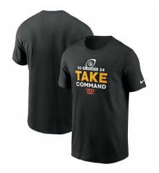 Men Washington Commanders Black 2024 Playoffs T Shirt Men Washington Commanders Black 2024 Playoffs T Shirt