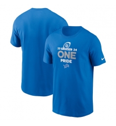 Men Detroit Lions Blue 2024 Playoffs T Shirt Men Detroit Lions Blue 2024 Playoffs T Shirt