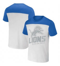 Men Detroit Lions Cream Blue X Darius Rucker Collection Colorblocked T Shirt Men Detroit Lions Cream Blue X Darius Rucker Collection Colorblocked T Shirt