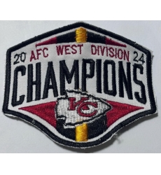 2024 AFC Kansas City Chiefs WEST DIVISION CHAMPIONS Patch Biaog 2024 AFC Kansas City Chiefs WEST DIVISION CHAMPIONS Patch Biaog