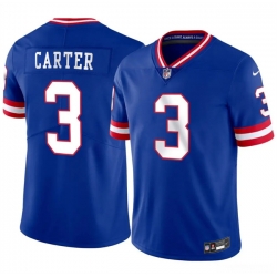 New York Giants  3 Abdul Carter Blue 2026 Classic Vapor Untouchable Limited Stitched Jersey
