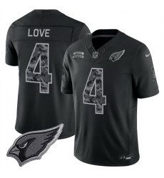 Men Arizona Cardinals 4 Jeremiyah Love Black F U S E 2026 Salute to Service Limited Stitched Football Jersey Men Arizona Cardinals 4 Jeremiyah Love Black F U S E 2026 Salute to Service Limited Stitched Football Jersey