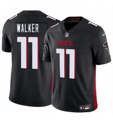 Men Atlanta Falcons 11 Jalon Walker Black 2025 Draft F U S E  Vapor Untouchable Limited Stitched Football Jersey