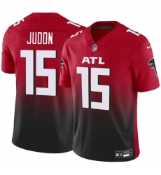 Men Atlanta Falcons 15 Matthew Judon Red Black 2024 F U S E Vapor Untouchable Limited Stitched Football Jersey Men Atlanta Falcons 15 Matthew Judon Red Black 2024 F U S E Vapor Untouchable Limited Stitched Football Jersey