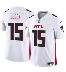 Men Atlanta Falcons 15 Matthew Judon White 2024 F U S E Vapor Untouchable Limited Stitched Football Jersey Men Atlanta Falcons 15 Matthew Judon White 2024 F U S E Vapor Untouchable Limited Stitched Football Jersey