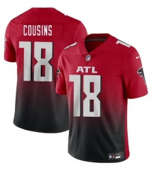 Men Atlanta Falcons 18 Kirk Cousins Red Black Vapor Untouchable Limited Football Stitched Jersey Men Atlanta Falcons 18 Kirk Cousins Red Black Vapor Untouchable Limited Football Stitched Jersey
