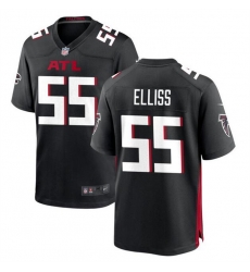 Men Atlanta Falcons 55 Kaden Elliss Black Stitched Football Game Jersey Men Atlanta Falcons 55 Kaden Elliss Black Stitched Football Game Jersey