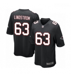 Men Atlanta Falcons 63 Chris Lindstrom Game Black Alternate Football Jersey Men Atlanta Falcons 63 Chris Lindstrom Game Black Alternate Football Jersey