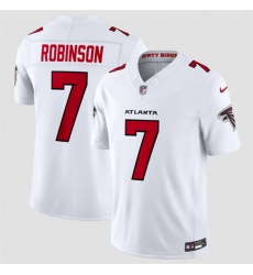 Men Atlanta Falcons 7 Bijan Robinson White 2026 New F U S E Vapor Untouchable Limited Stitched Football Jersey Men Atlanta Falcons 7 Bijan Robinson White 2026 New F U S E Vapor Untouchable Limited Stitched Football Jersey