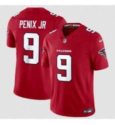 Men Atlanta Falcons  9 Michael Penix Jr  Red 2026 New F U S E  Vapor Untouchable Limited Stitched Football Jersey