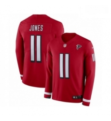 Men Nike Atlanta Falcons 11 Julio Jones Limited Red Therma Long Sleeve NFL Jersey Men Nike Atlanta Falcons 11 Julio Jones Limited Red Therma Long Sleeve NFL Jersey