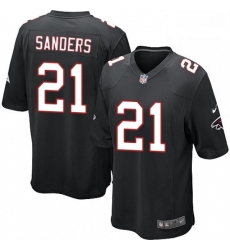 Men Nike Atlanta Falcons 21 Deion Sanders Game Black Alternate NFL Jersey Men Nike Atlanta Falcons 21 Deion Sanders Game Black Alternate NFL Jersey