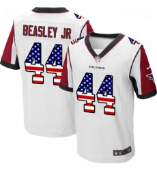 Men Nike Atlanta Falcons 44 Vic Beasley Elite White Road USA Flag Fashion NFL Jersey Men Nike Atlanta Falcons 44 Vic Beasley Elite White Road USA Flag Fashion NFL Jersey