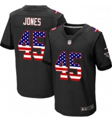 Men Nike Atlanta Falcons 45 Deion Jones Elite Black Alternate USA Flag Fashion NFL Jersey Men Nike Atlanta Falcons 45 Deion Jones Elite Black Alternate USA Flag Fashion NFL Jersey