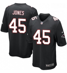 Men Nike Atlanta Falcons 45 Deion Jones Game Black Alternate NFL Jersey Men Nike Atlanta Falcons 45 Deion Jones Game Black Alternate NFL Jersey