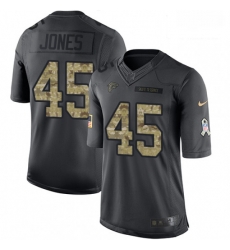 Men Nike Atlanta Falcons 45 Deion Jones Limited Black 2016 Salute to Service NFL Jersey Men Nike Atlanta Falcons 45 Deion Jones Limited Black 2016 Salute to Service NFL Jersey