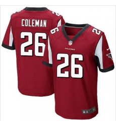 Nike Atlanta Falcons #26 Tevin Coleman Red Team Color Mens Stitched NFL Elite Jersey Nike Atlanta Falcons #26 Tevin Coleman Red Team Color Mens Stitched NFL Elite Jersey