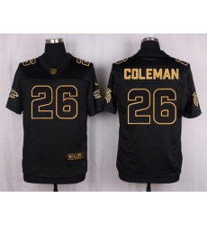 Nike Falcons #26 Tevin Coleman Black Mens Stitched NFL Elite Pro Line Gold Collection Jersey Nike Falcons #26 Tevin Coleman Black Mens Stitched NFL Elite Pro Line Gold Collection Jersey