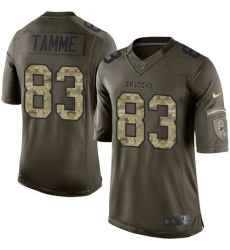Nike Falcons #83 Jacob Tamme Green Mens Stitched NFL Limited Salute To Service Jersey Nike Falcons #83 Jacob Tamme Green Mens Stitched NFL Limited Salute To Service Jersey