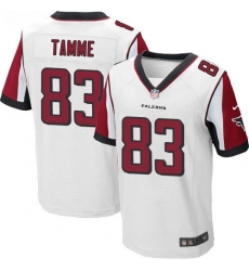Nike Falcons #83 Jacob Tamme White Mens Stitched NFL Elite Jersey Nike Falcons #83 Jacob Tamme White Mens Stitched NFL Elite Jersey