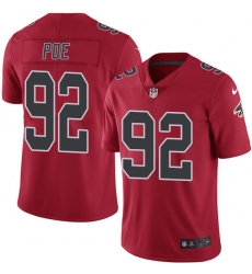 Nike Falcons #92 Dontari Poe Red Mens Stitched NFL Limited Rush Jersey Nike Falcons #92 Dontari Poe Red Mens Stitched NFL Limited Rush Jersey